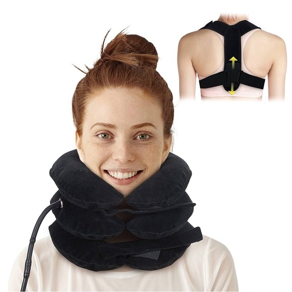 iBYWM Other - Cervical Neck Traction Device & Posture Corrector. Inflatable Adj Brace